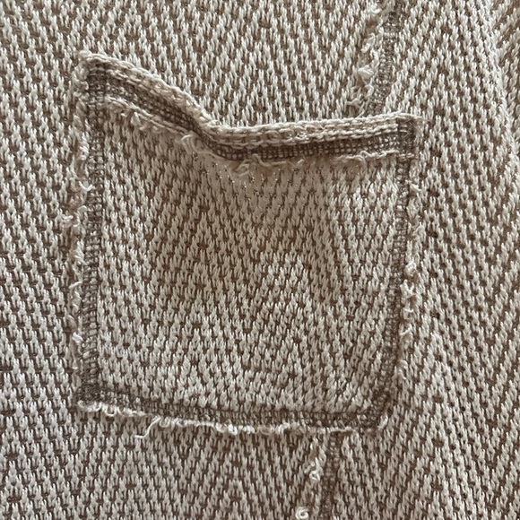 We The Free Free People Beige And White Sweater X small Boho Flowy Oversized - Picture 4 of 9